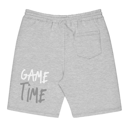 Game Time - Wolf Face on Fire Basketball fleece shorts